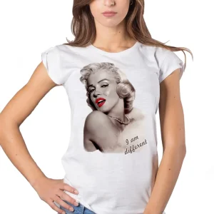 T-shirt Marilyn Monroe Donna - Icona Cinema Made in Italy