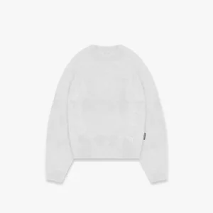 Reternity Essential Furry Knit Sweater - Light Grey