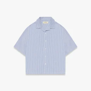 Reternity Boxy Shirt Blue White