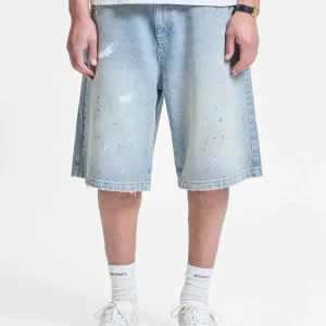 Reternity Studded Jorts Light Blue