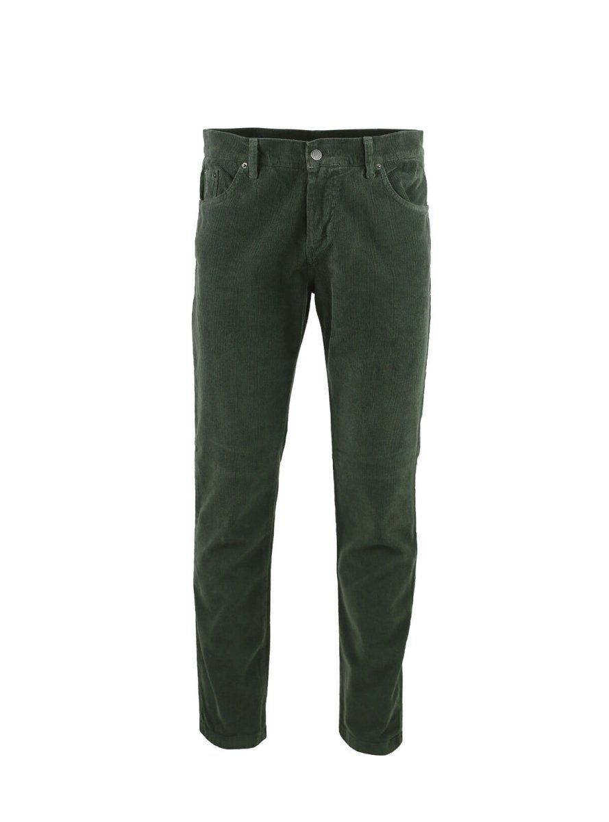 PANTALONE CINQUE TASCHE IN VELLUTO A COSTINA - immagine 2