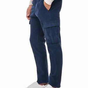 PANTALONE IN VELLUTO A COSTE CON TASCONI