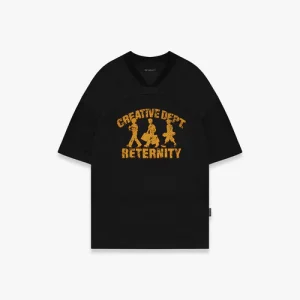 Reternity Creative Dept Logo - Mesh Tshirt Black
