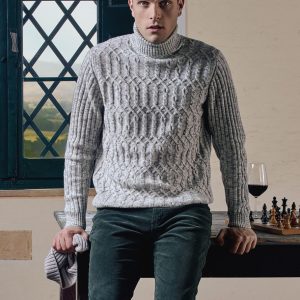 DOLCEVITA A DOPPIO INTRECCIO CON FILATO FANTASIA