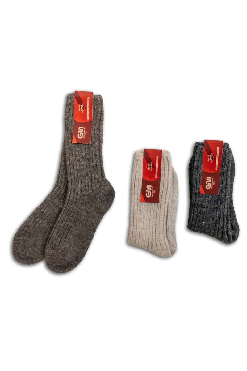 Viola 1090 | Calza calda in baby alpaca e lana merino fine