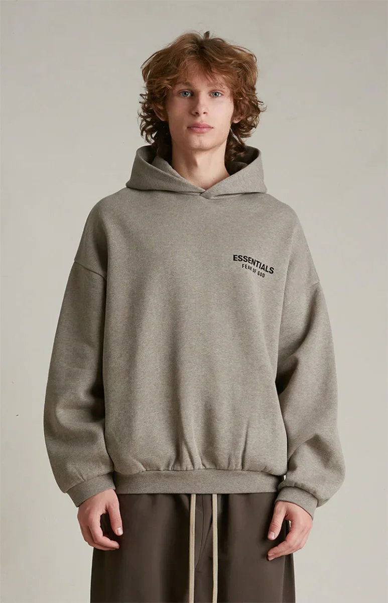 Fear of God Essentials Dark Heather Grey Hoodie - immagine 3