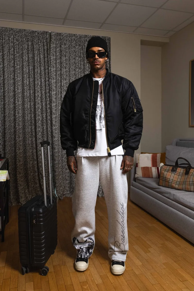 Basedodici "WORLD TOUR" Al Pacino Sweatpant Ash Grey - immagine 5