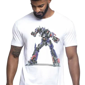 Trasformer Robot 1500-2 T-shirt Urban Men Uomo 100% Cotone Pettinato JK