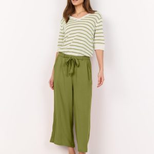 Pantalone palazzo verde pistacchio