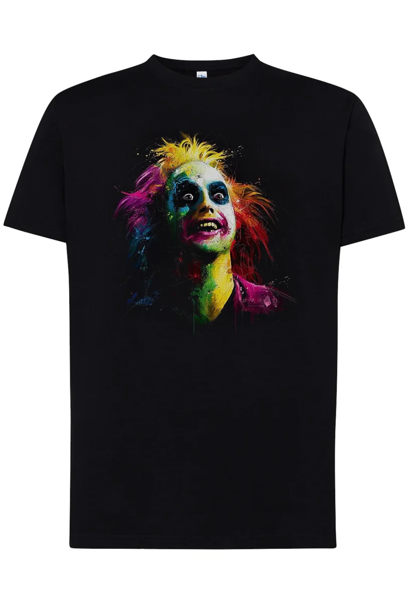 Beettle Juice Stilizzato Color Cinema Film 18-20-12 T-shirt Urban Men Uomo 100% Cotone Pettinato JK - immagine 3