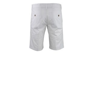 BERMUDA TESSUTO CON TRAMA A RIGHE TONO SU TONO