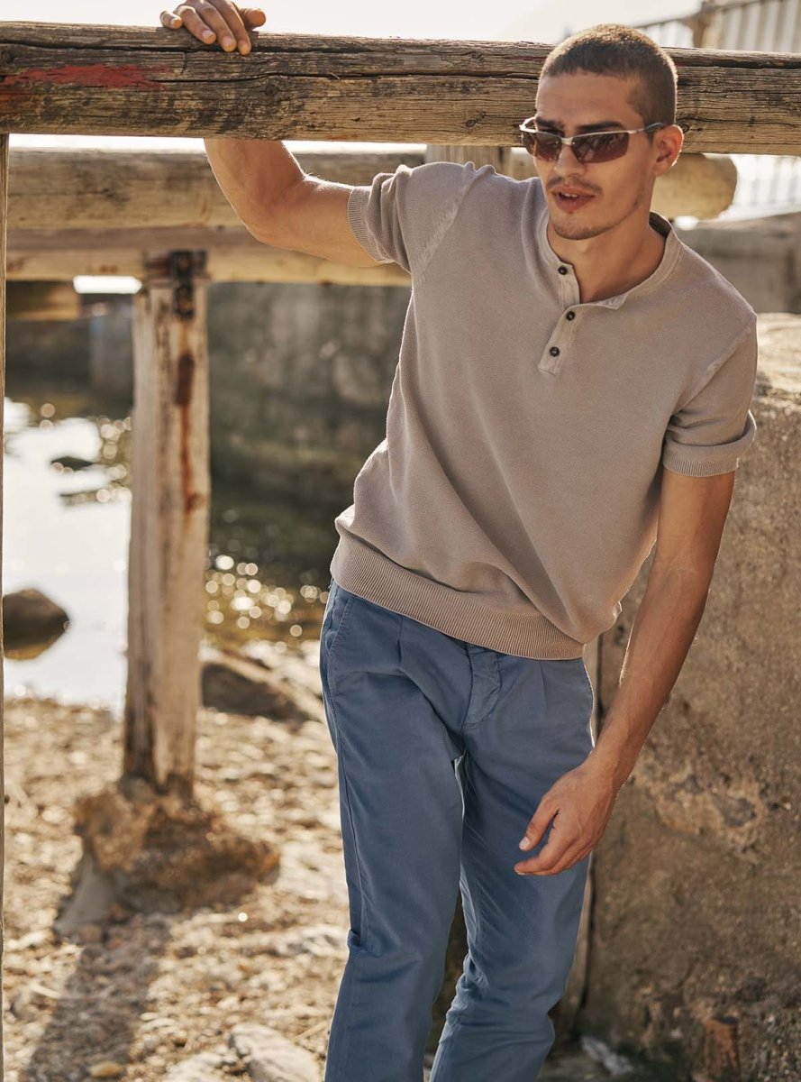 PANTALONI IN TESSUTO PRINCIPE DI GALLES - immagine 2