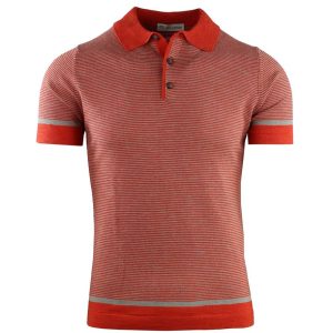 POLO MEZZE MANICHE A RIGHE SOTTILI