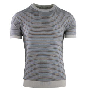 GIROCOLLO MEZZE MANICHE RIGHE LAVORAZIONE LINKS