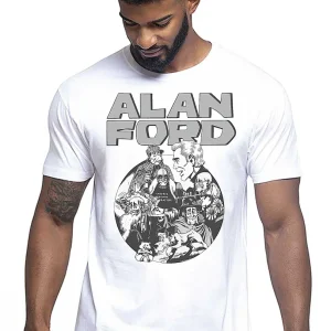 Alan Ford  Cartoon Fumetti 2056 T-shirt Urban Men Uomo 100% Cotone Pettinato JK