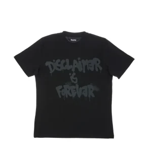 Disclaimer Tee Spray Black