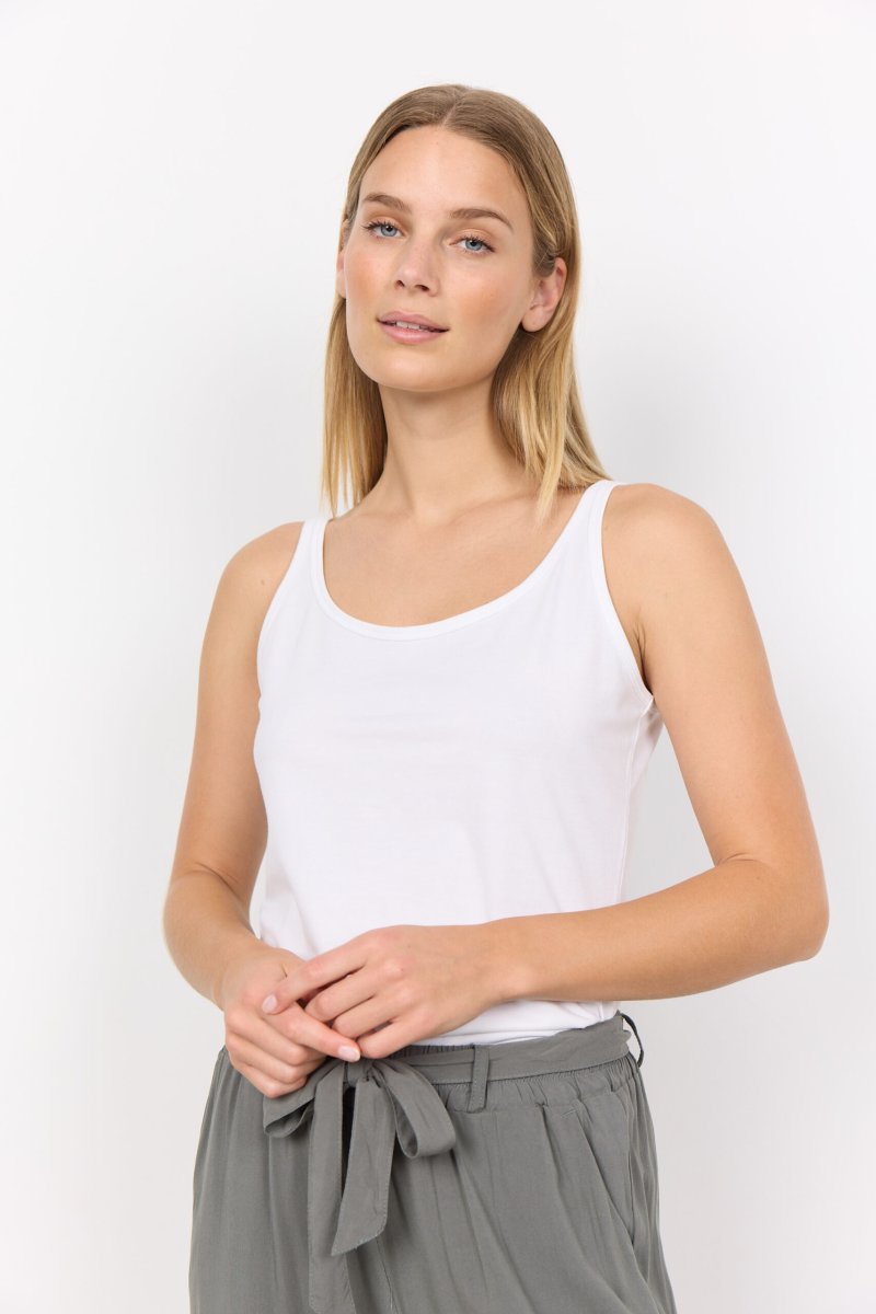 Top Essenziale Pylle 122 di Soya in Qualità Mista Elasticizzata – Un Must-Have Versatile in Bianco - immagine 3