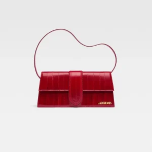 Jacquemus Le Bambino Long Shoulder Bag Dark Red