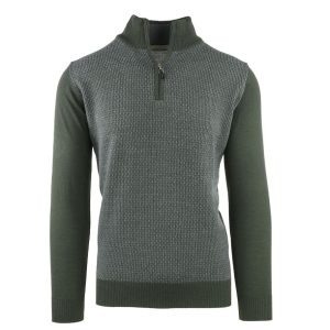 SERAFINO ZIP A JACQUARD MICRO RETTANGOLI