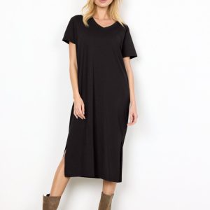 vestito nero in cotone