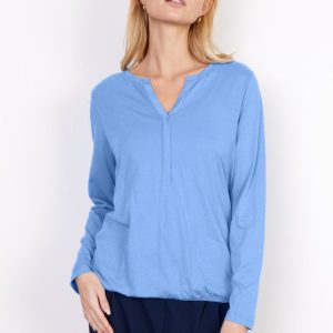 Maglia turchese in cotone organico