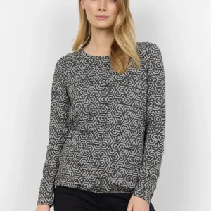 Blusa SC-Galina 45 con stampa geometrica – Taglie S-XXL
