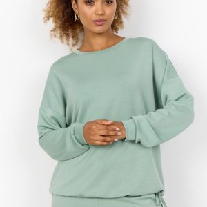 Felpa SC-Banu 212 con coulisse – Verde salvia, morbida e femminile (taglie S–XXL)