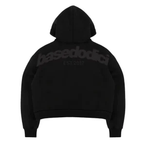 Basedodici Full Zip "Comfy" Back logo Black