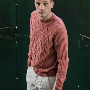 PANTALONE IN GABARDINA TRAMA DIAGONALE