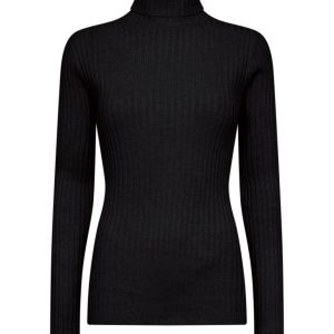 Gonna a Tubino SC-Kanita 9 in LENZING™ ECOVERO™ Viscosa Sostenibile – Nero