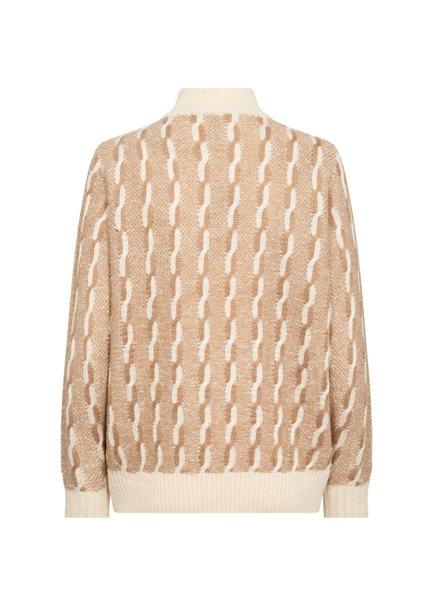 Maglione SC-Ibbe 1 in Maglia a Treccia – Crema - immagine 3