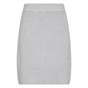 GONNA MINI SC-KANITA 16 IN MAGLIA ECOVERO™ A VITA ALTA, GRIGIO, TG S-XXL