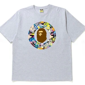 BAPE Busy Work Multi Camo Tee Grey