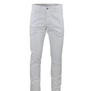 PANTALONE CHINO IN COTONE E LINO