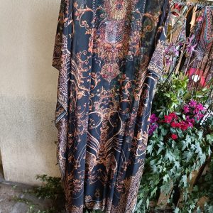 Copricostume lungo con strass