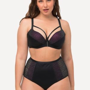 Reggiseno con Glitter e Nastri: Lusso e Sostegno con Ferretto