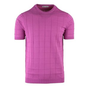 GIROCOLLO MEZZA MANICA LAVORAZIONE QUADRI