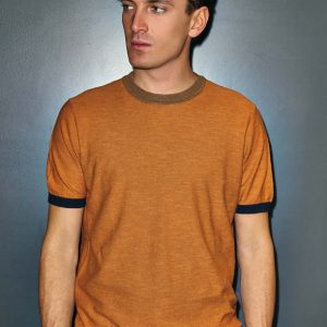 GIROCOLLO A MEZZA MANICA CON BORDI A CONTRASTO