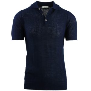 POLO A MEZZA MANICA CON LAVORAZIONE A SPINA DI PESCE