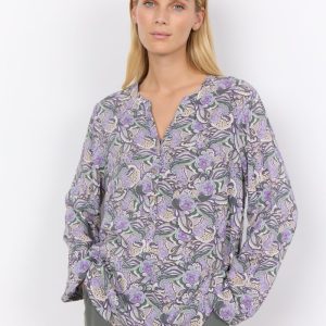 Blusa Femminile Adine 1 in LENZING™ ECOVERO™ Viscosa con Stampa Unica – Stile e SostenibilitÃ
