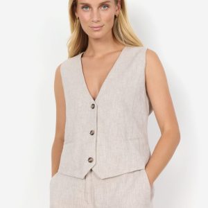 SC-Eris 3 – Gilet Sartoriale in Lino e Cotone Organico