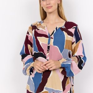 SC-Ilana 1 – Blusa in Viscosa Sostenibile con Stampa Colorata