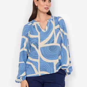 SC-Olivera 1 – Blusa in Viscosa ECOVERO™ con Stampa Grafica