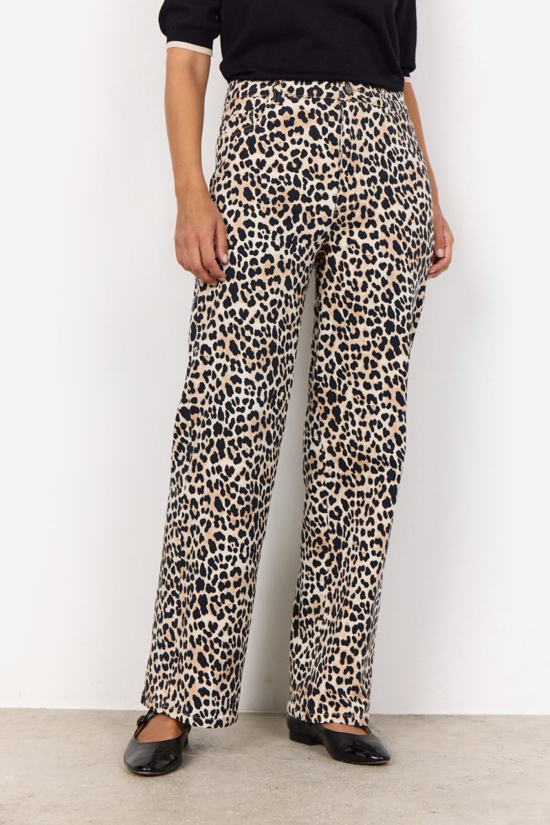 SC-Owena 3-C – Pantaloni Sartoriali con Stampa Leopardata - immagine 7