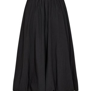 SC-Sevda 2 – Gonna midi in viscosa LENZING™ ECOVERO™ – Nero (taglie S-XXL)