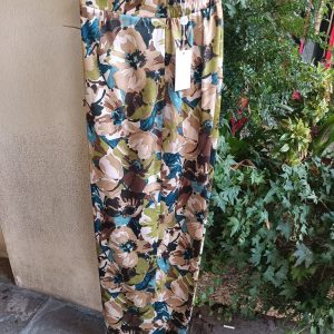 Pantaloni floreali a gamba larga – Taglie 44-54