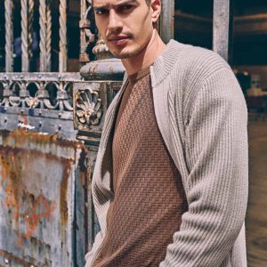 GIUBBINO ZIP A COSTA INGLESE CON TASCHE