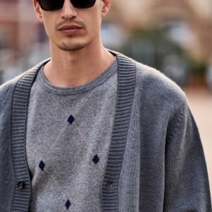 CARDIGAN RASATO CON BOTTONI