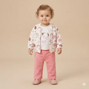 completo 3 pezzi bambina