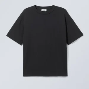 Weekday Great Boxy Tshirt Heavyweight Black